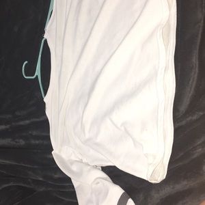 white crop top